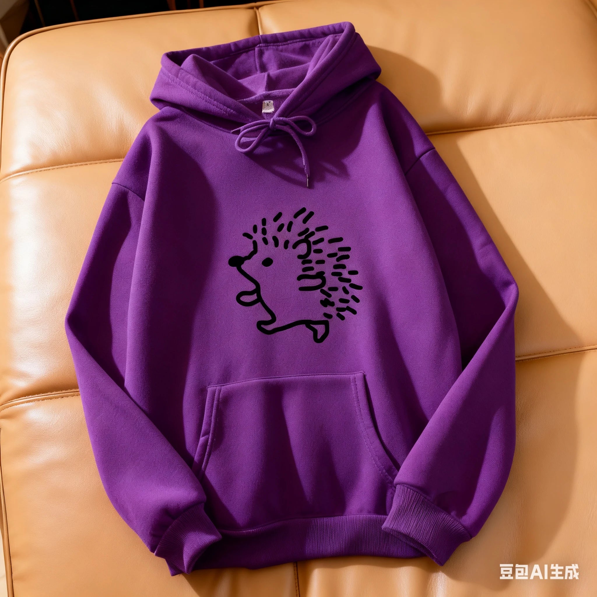 Hoodie, tecknad igelkott