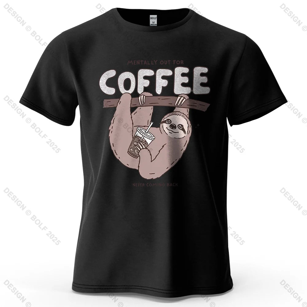 Kaffedrickande sengångare - T-Shirt