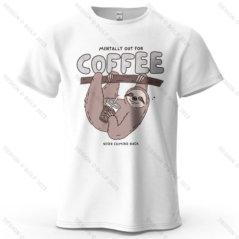 Kaffedrickande sengångare - T-Shirt