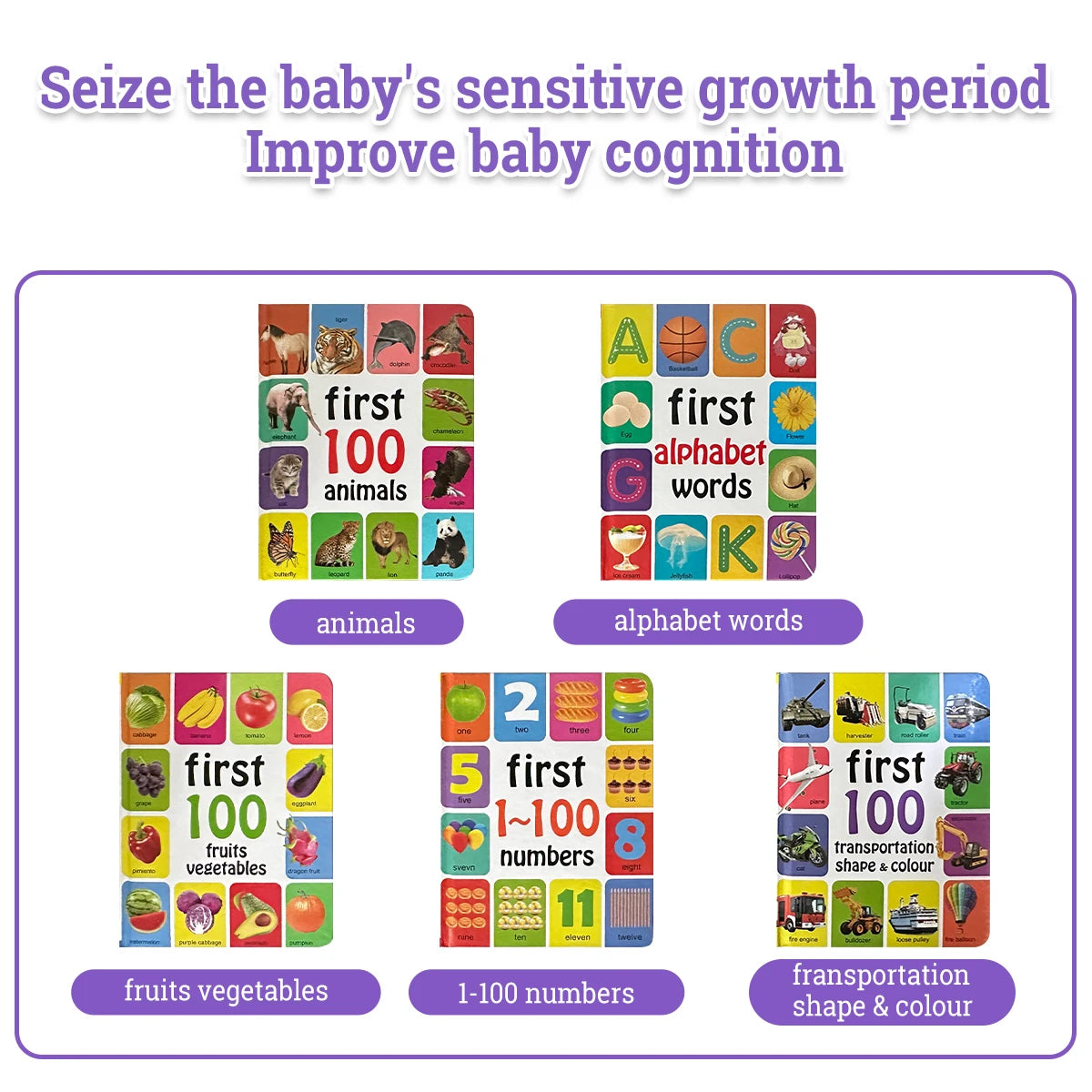 Pekbok - Djur på engelska (2-5 år)