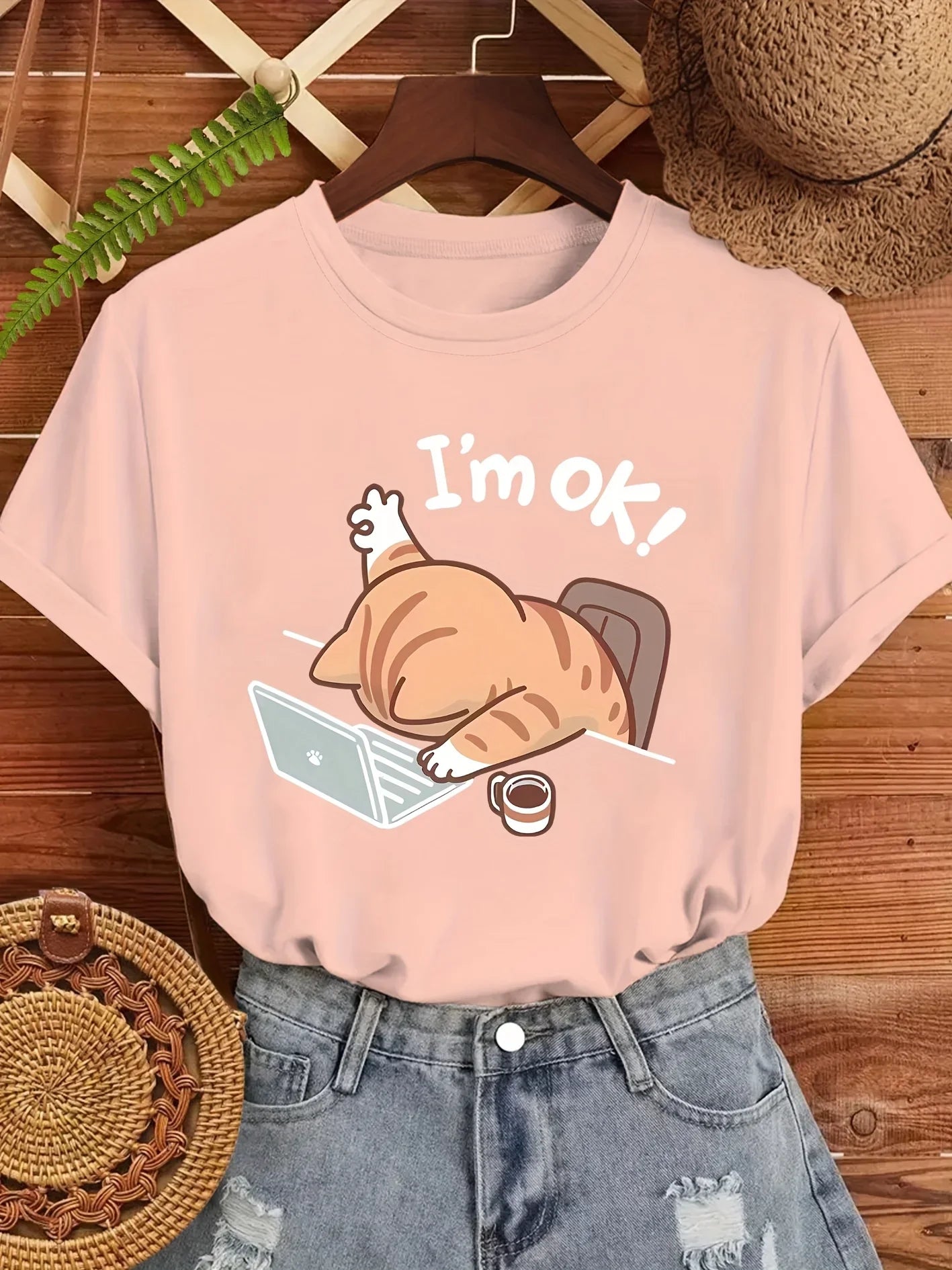 Katt "I'm ok", T-shirt