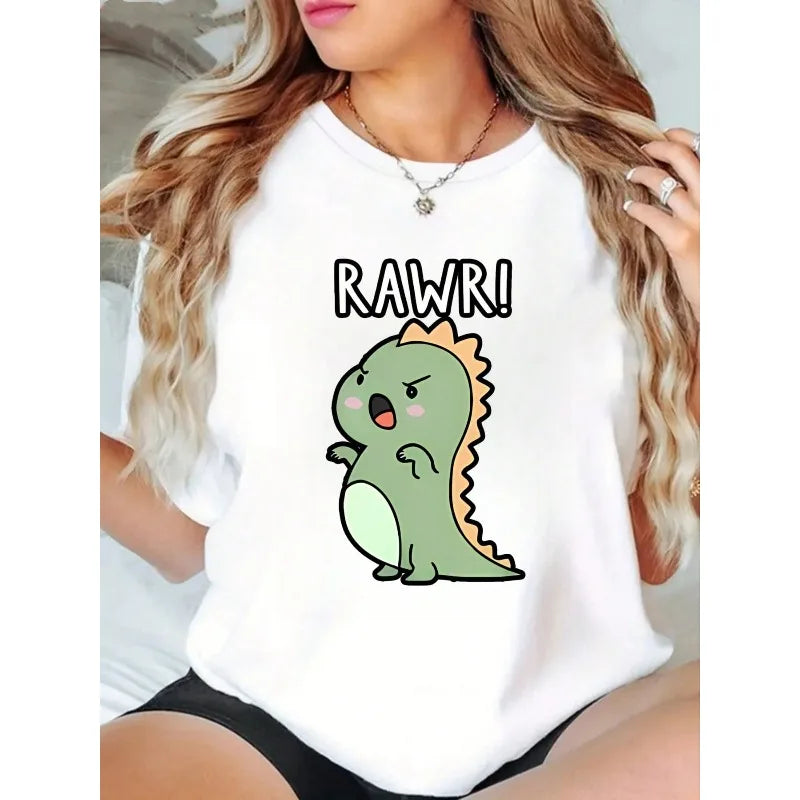 Söt Dinosaurie "RAWR", T-Shirts
