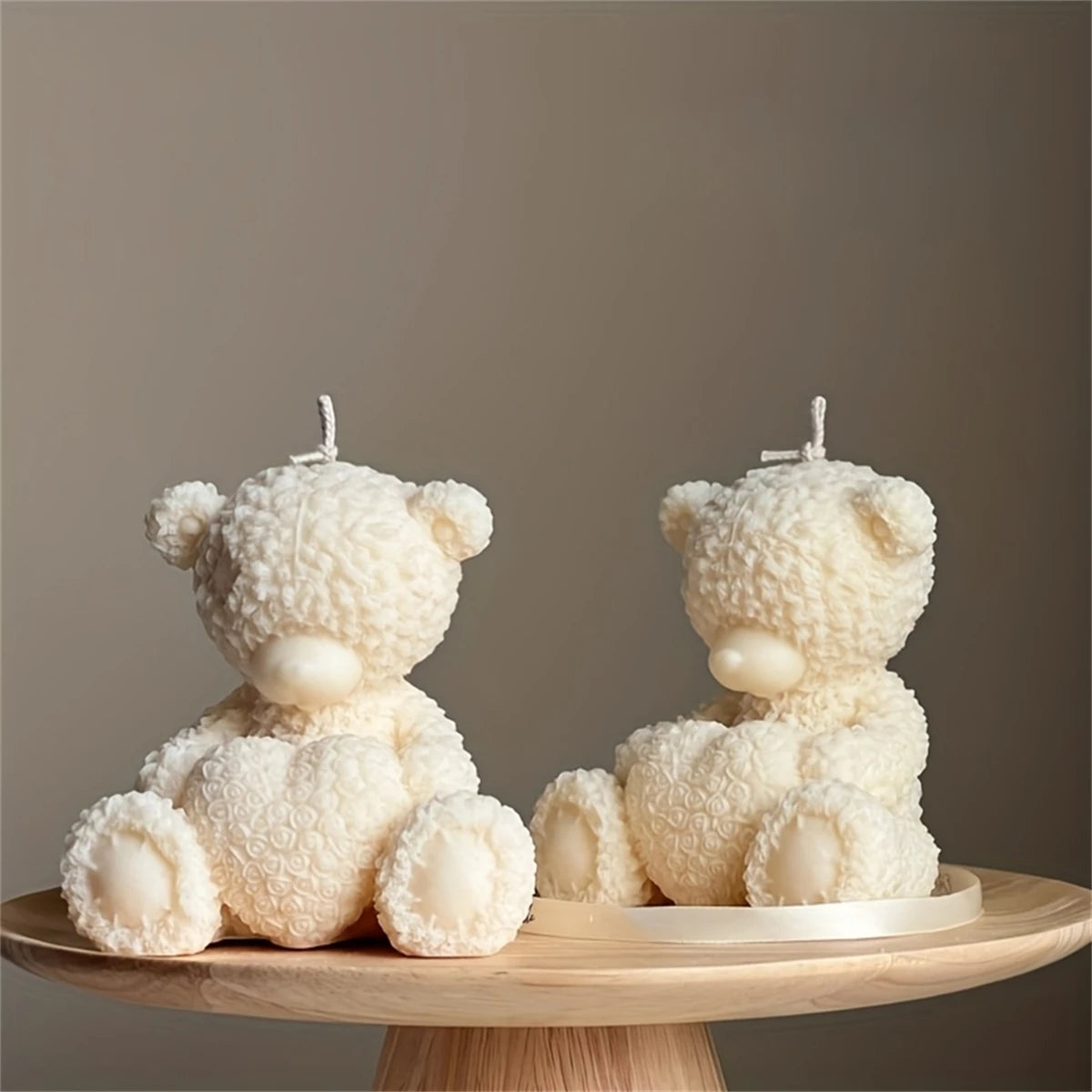 Ljus format som en nallebjörn