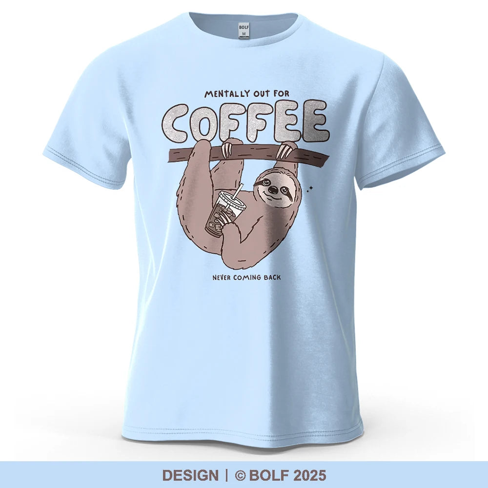 Kaffedrickande sengångare - T-Shirt