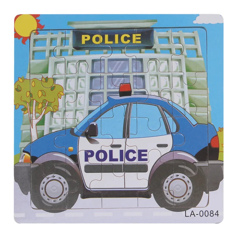 Enkla pussel med djurtema (för barn)