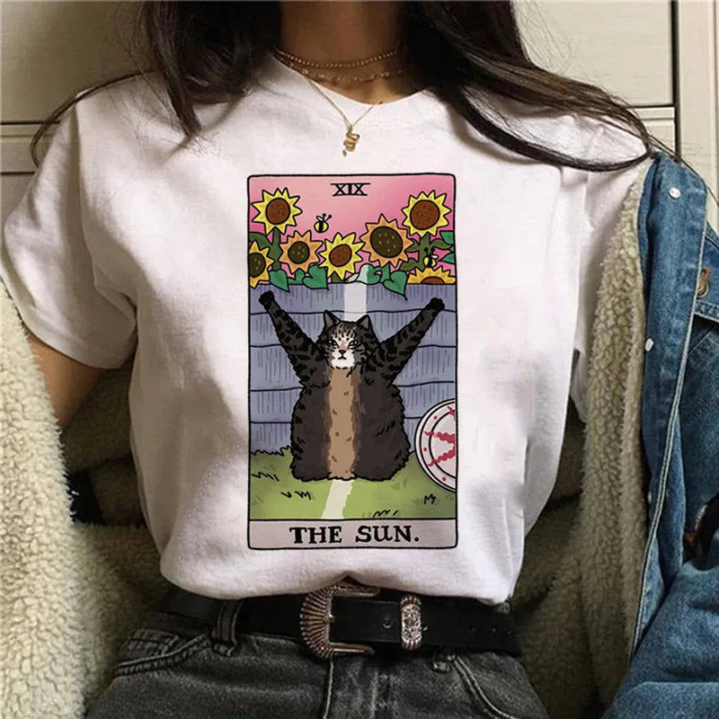 Katt, T-Shirts (Olika motiv)