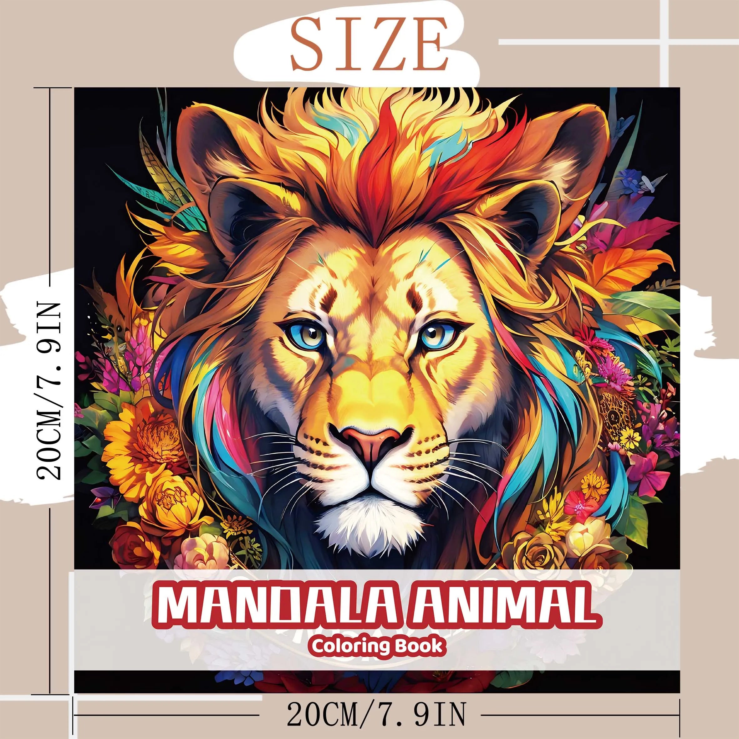 Avancerad målarbok - Mandala Animals