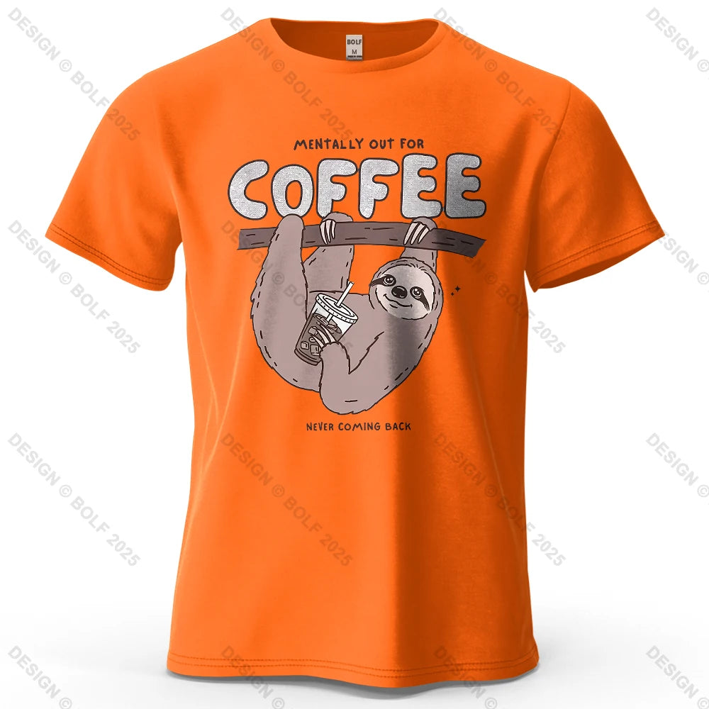Kaffedrickande sengångare - T-Shirt