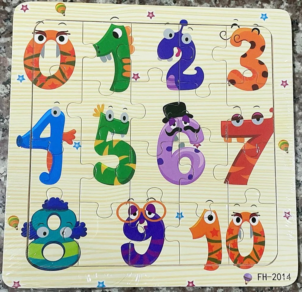 Enkla pussel med djurtema (för barn)