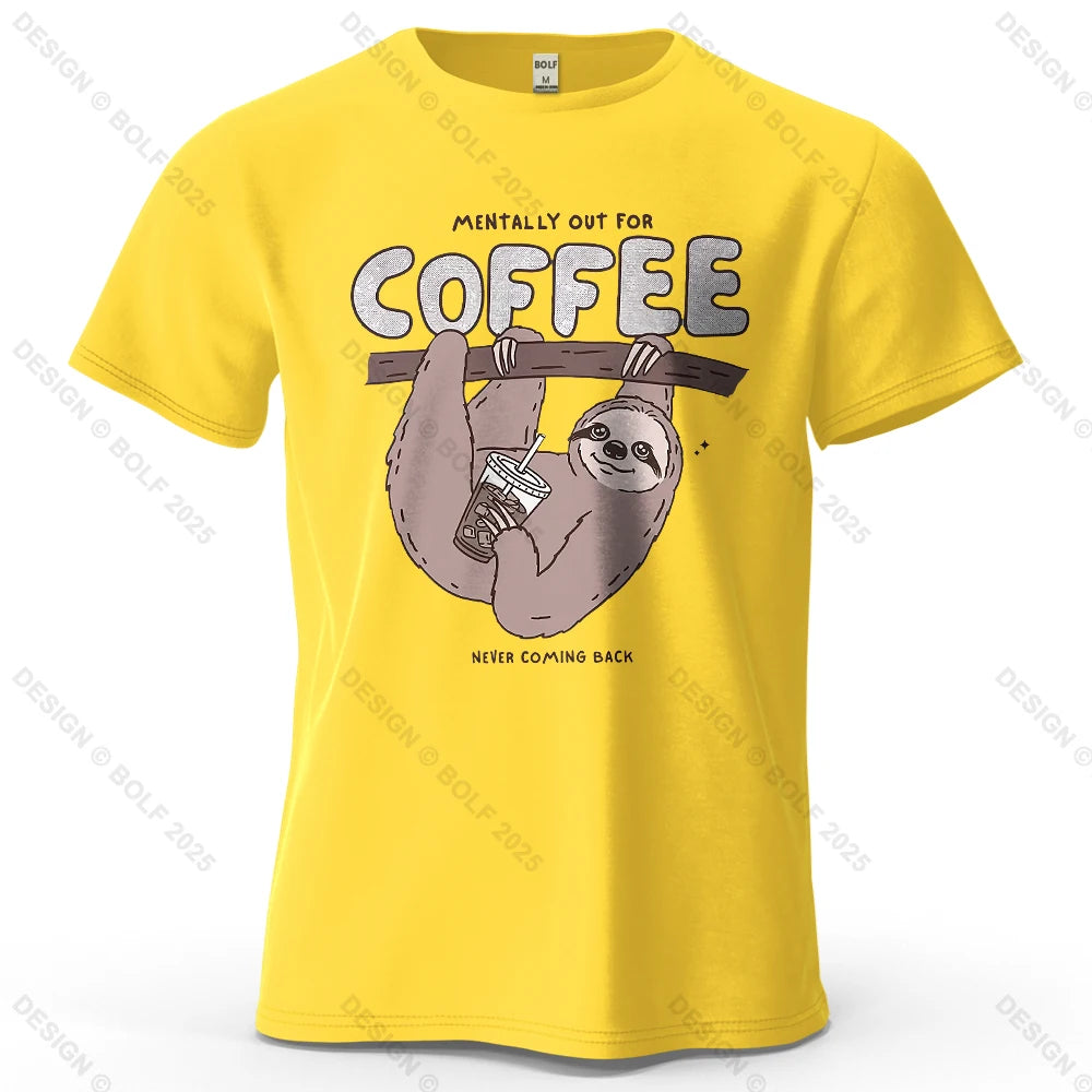 Kaffedrickande sengångare - T-Shirt