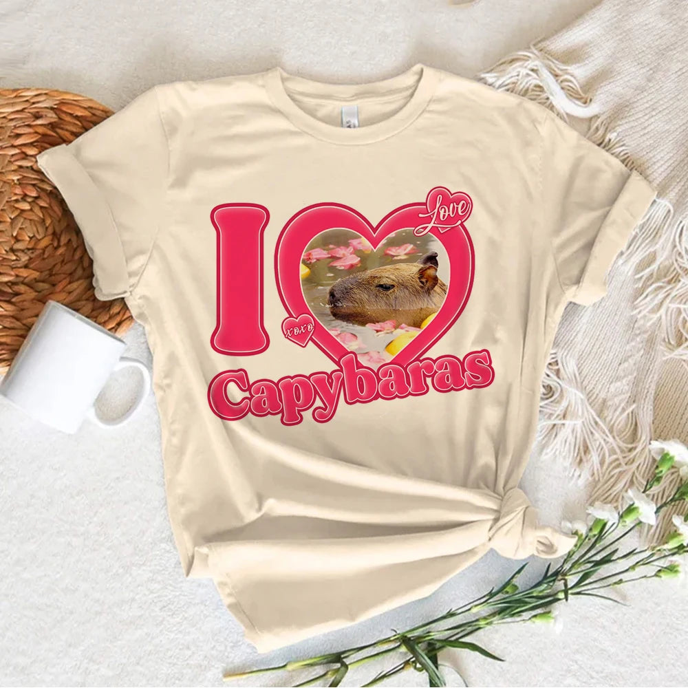 Capybara T-Shirts i flera olika tryck