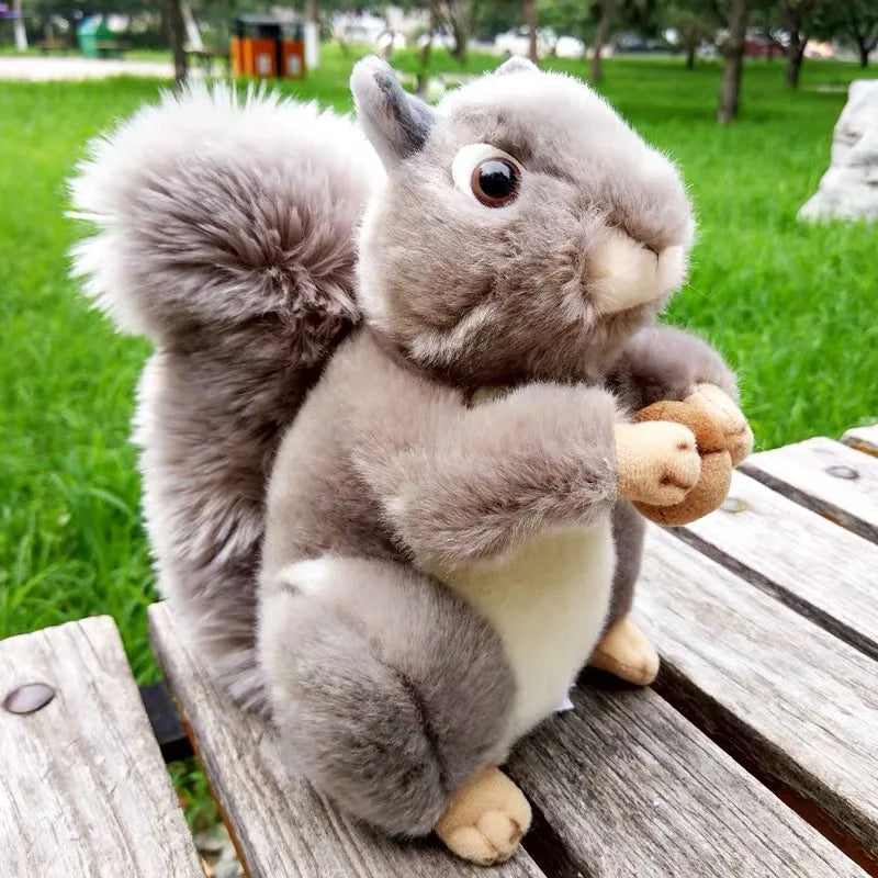 Ekorre, mjukisdjur (Olika färger, 20 cm)