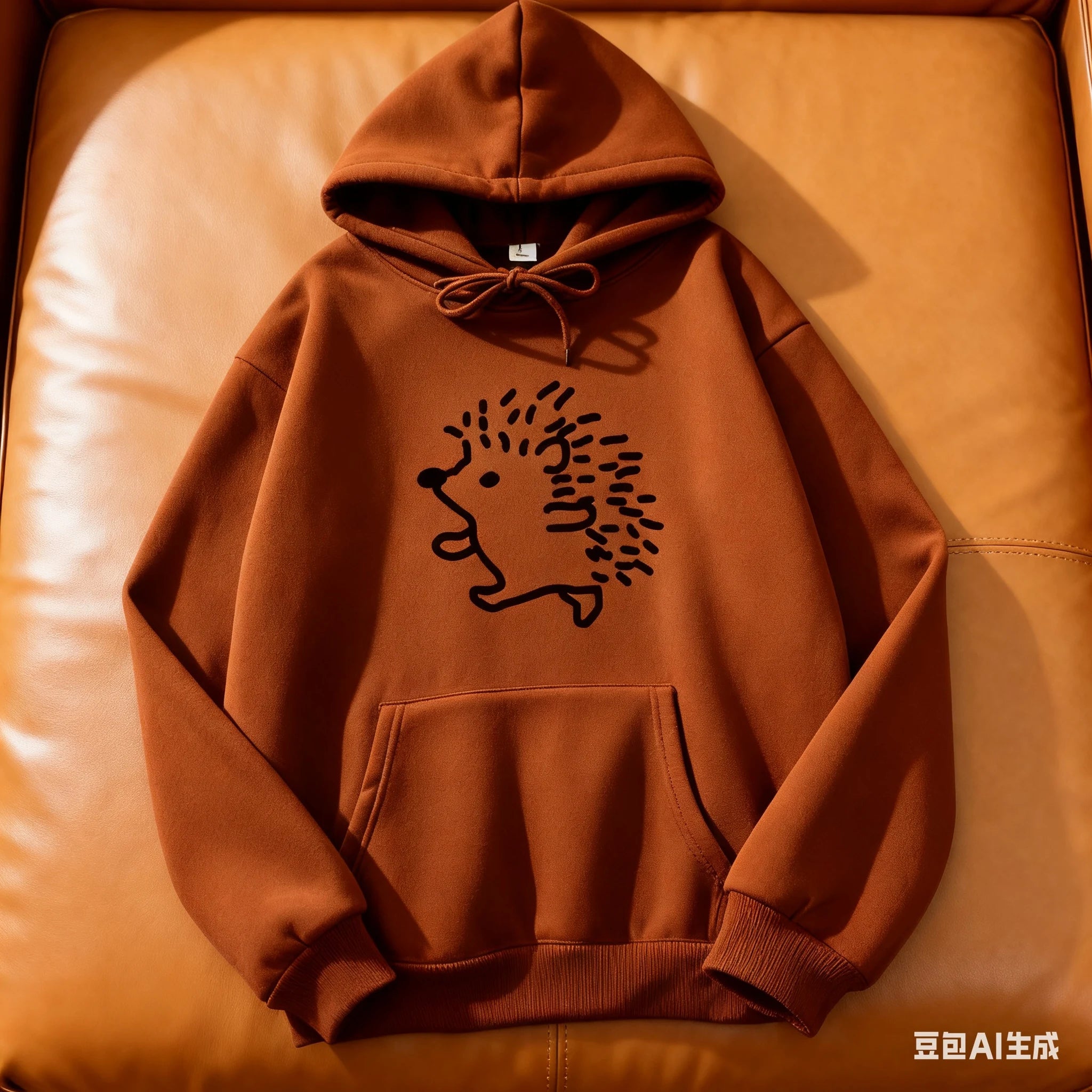 Hoodie, tecknad igelkott