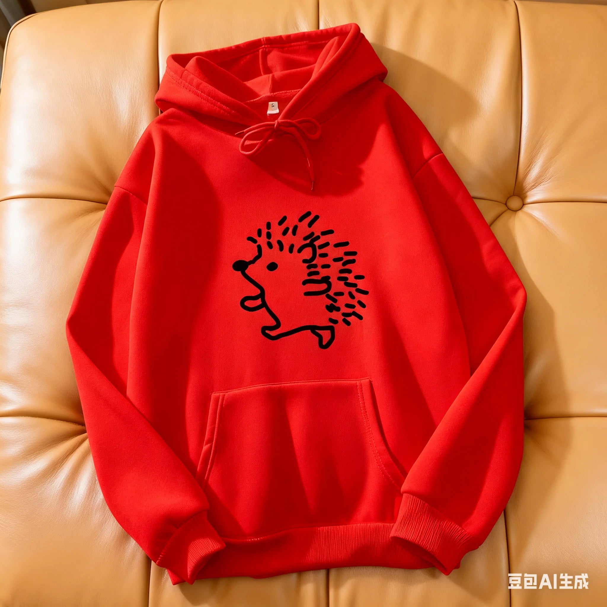 Hoodie, tecknad igelkott