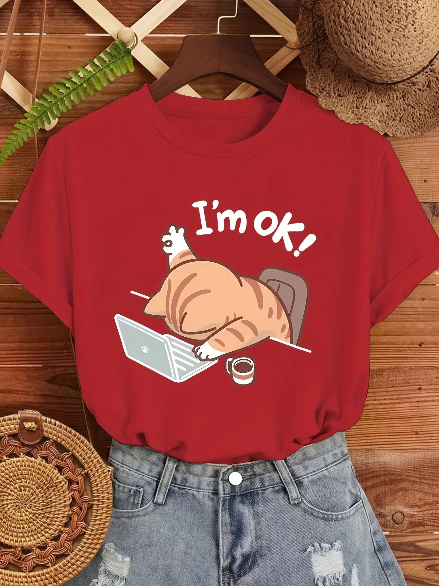 Katt "I'm ok", T-shirt