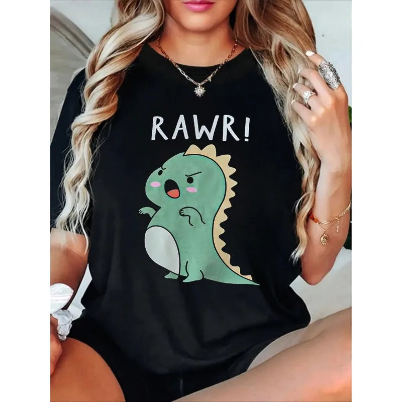 Söt Dinosaurie "RAWR", T-Shirts