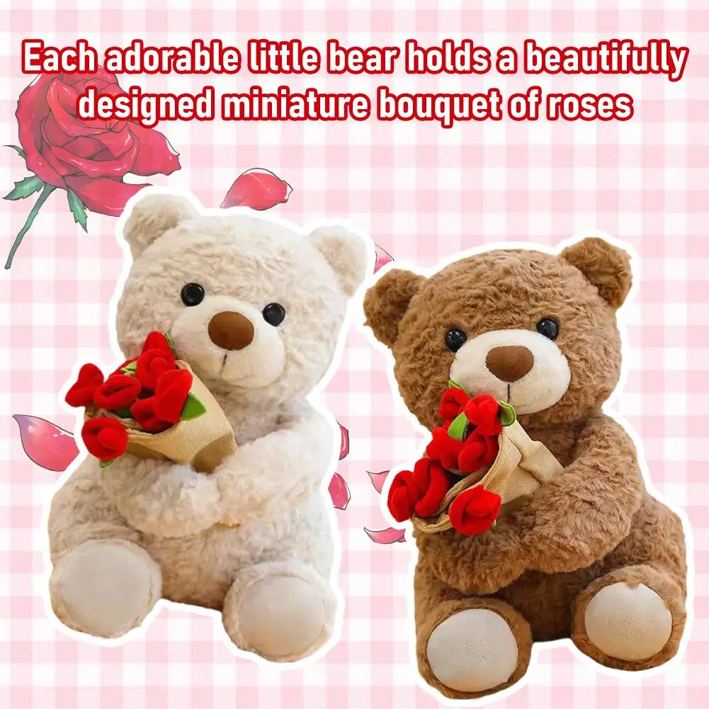 Nallebjörn med blommor