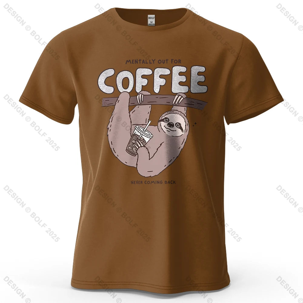 Kaffedrickande sengångare - T-Shirt