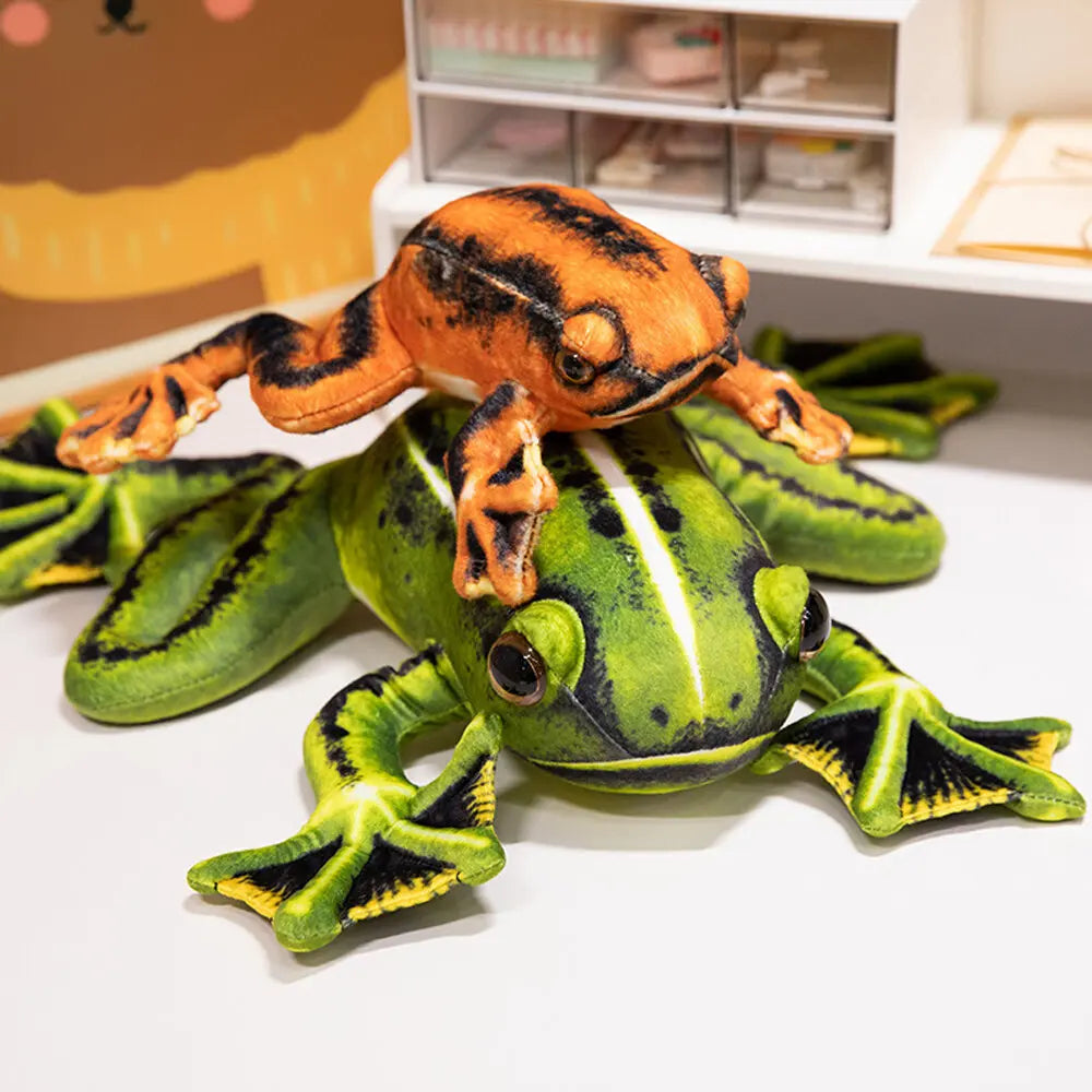 Realistiska grodor (Grön/Orange)