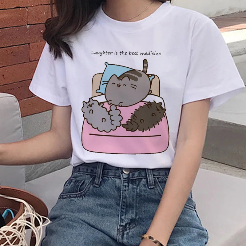 Pusheen Katt, T-shirt