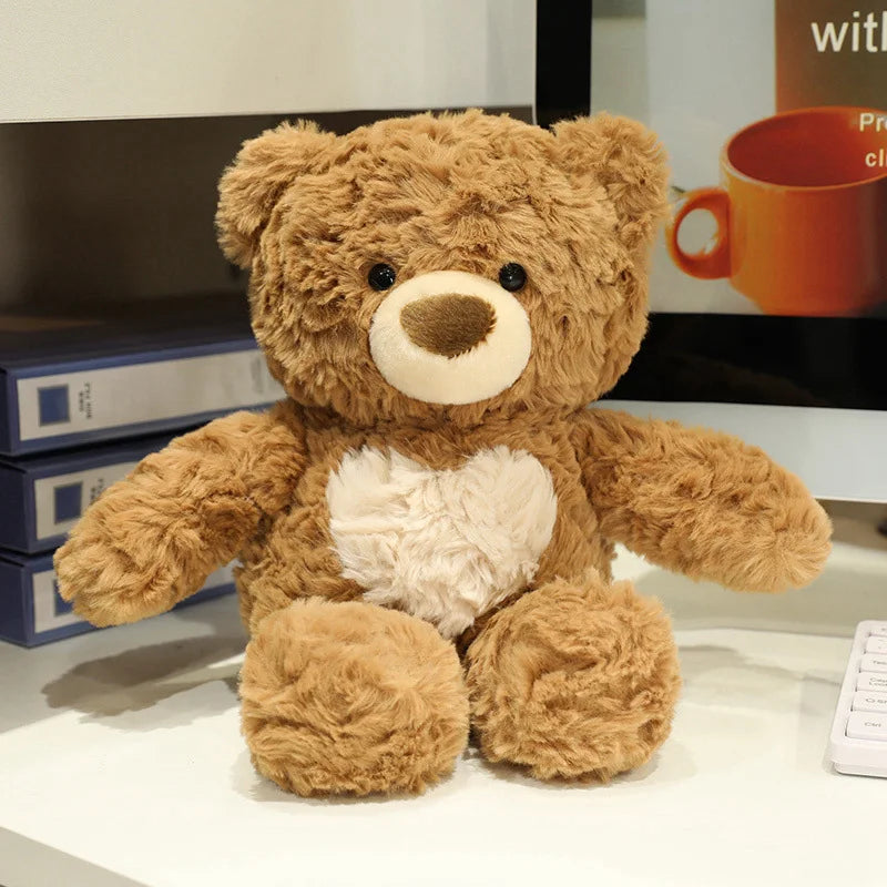 Hjärta, Nallebjörn (Brun/Vit)