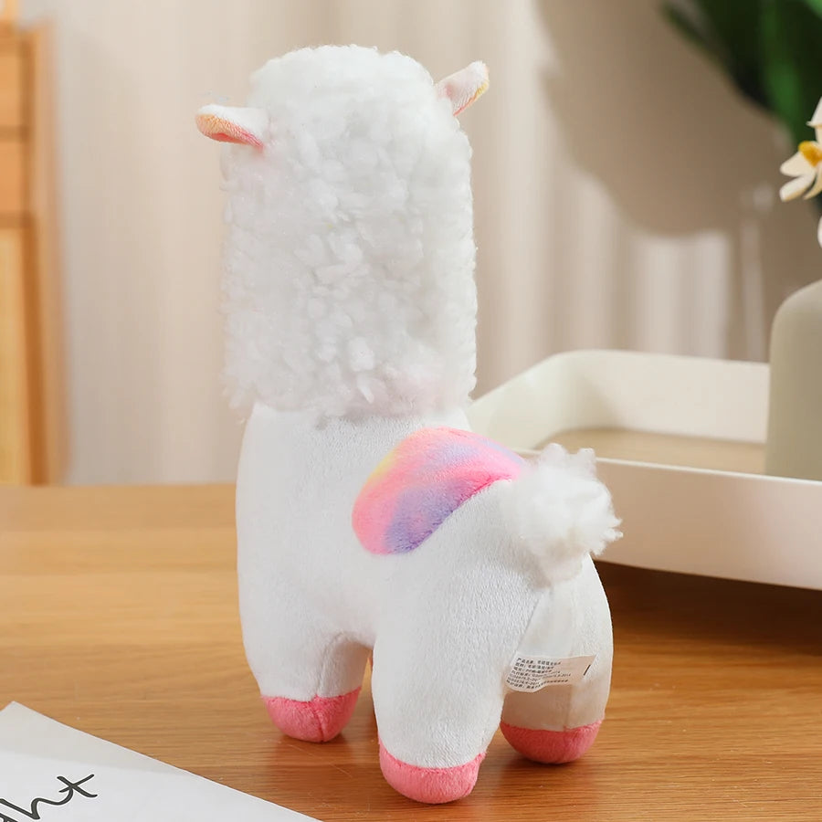 Alpackor i olika färger