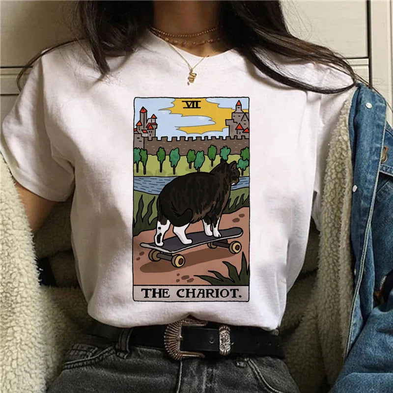 Katt, T-Shirts (Olika motiv)