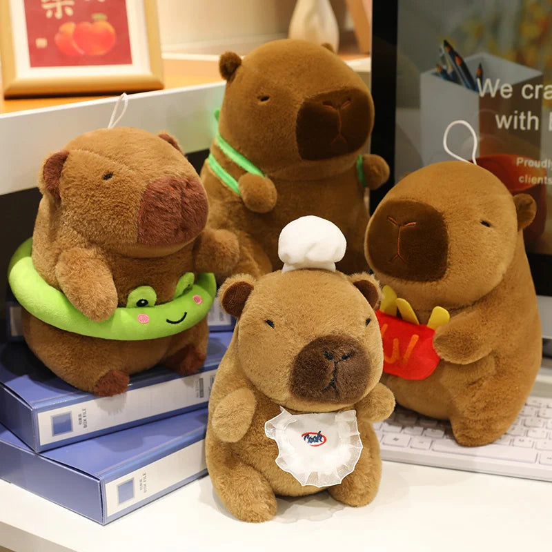 Kapybara med föremål