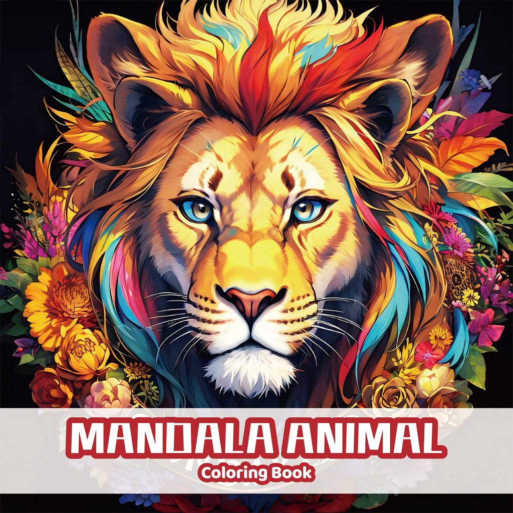 Avancerad målarbok - Mandala Animals