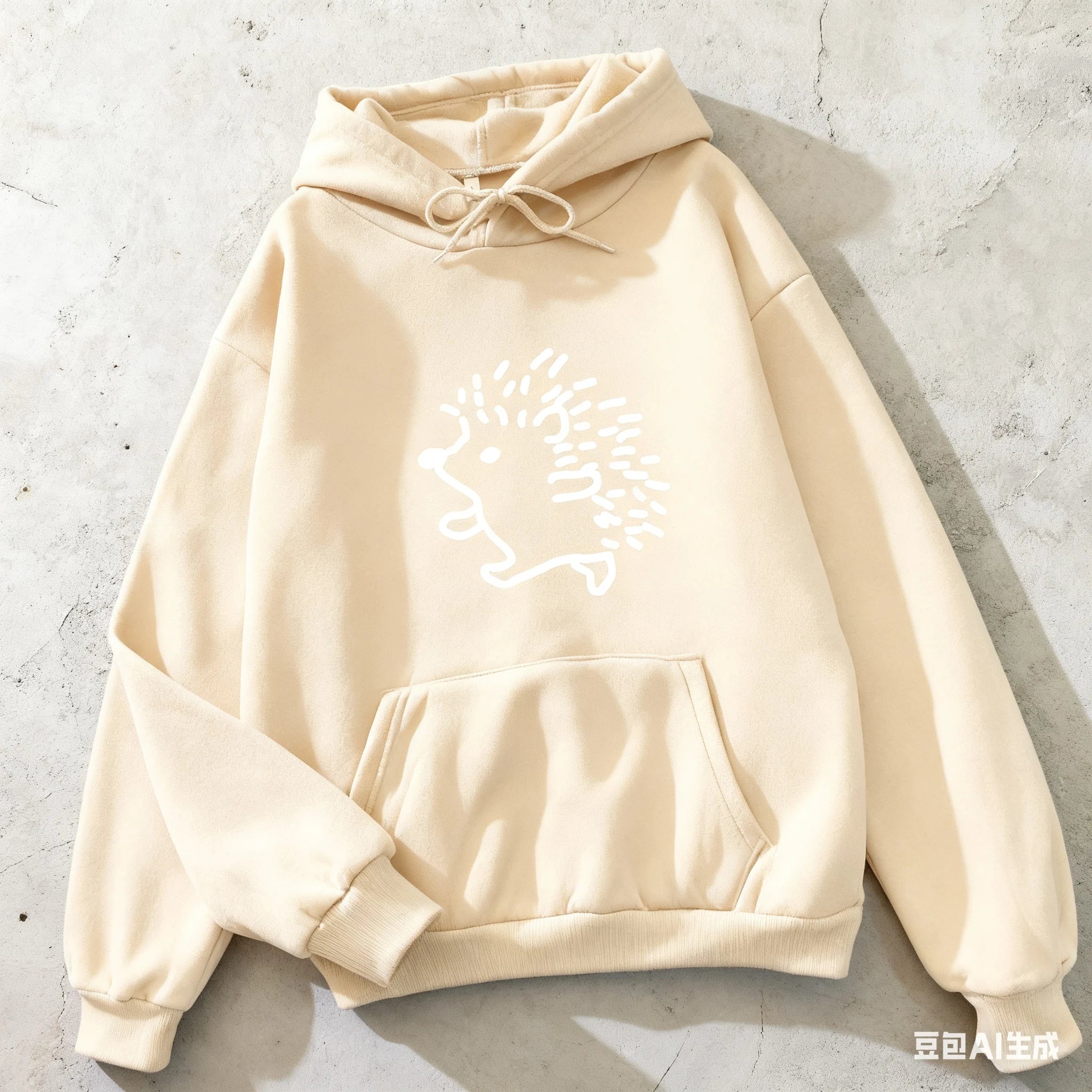 Hoodie, tecknad igelkott