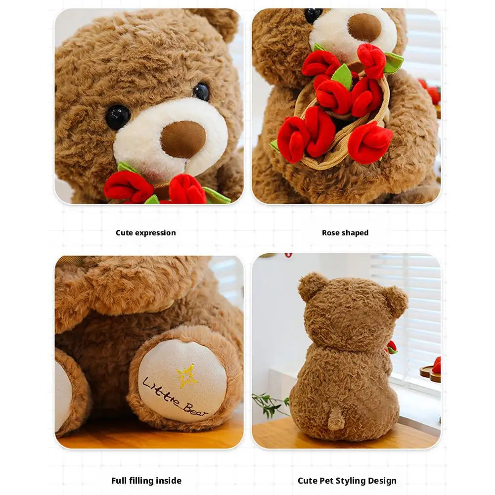 Nallebjörn med blommor