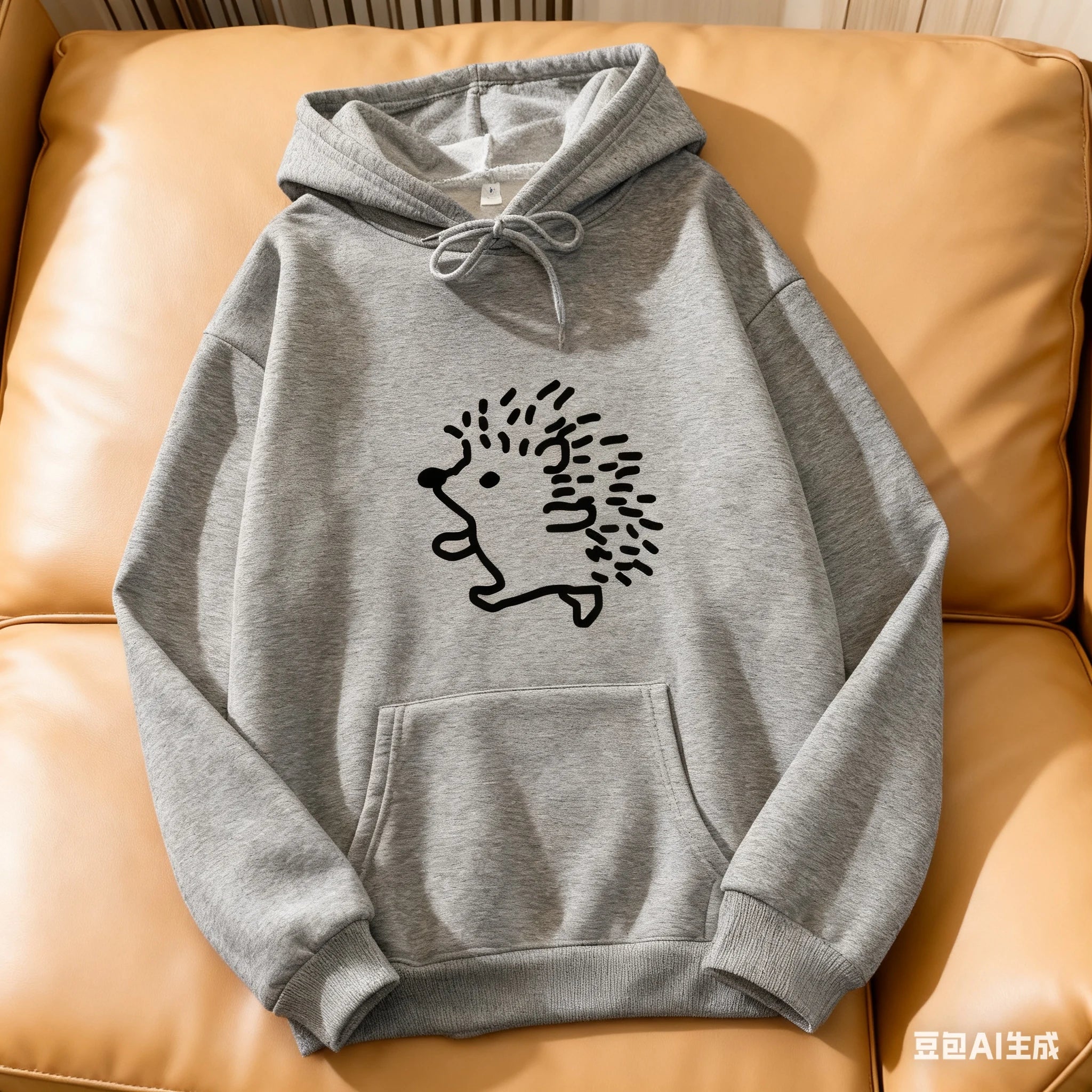 Hoodie, tecknad igelkott
