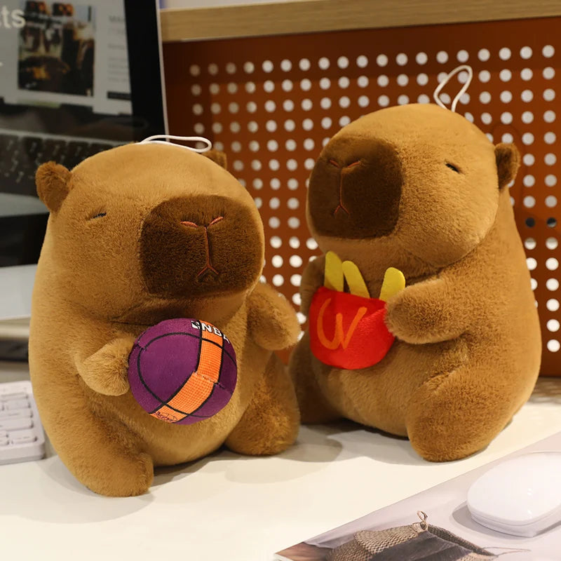 Kapybara med föremål