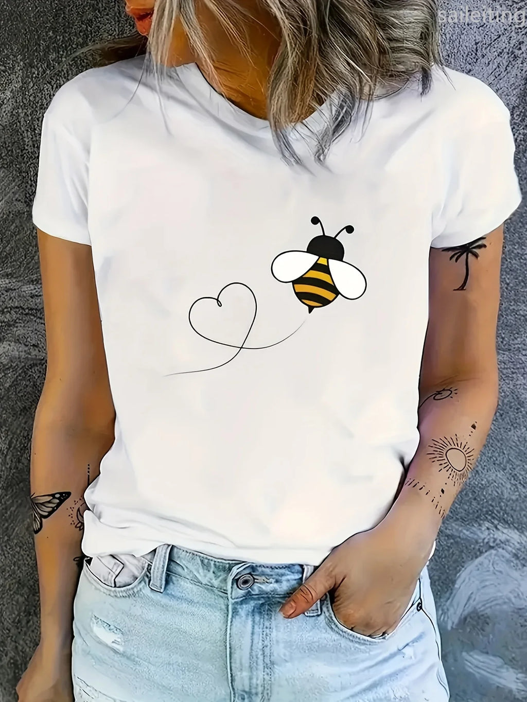 Bi + Hjärta, T-Shirt