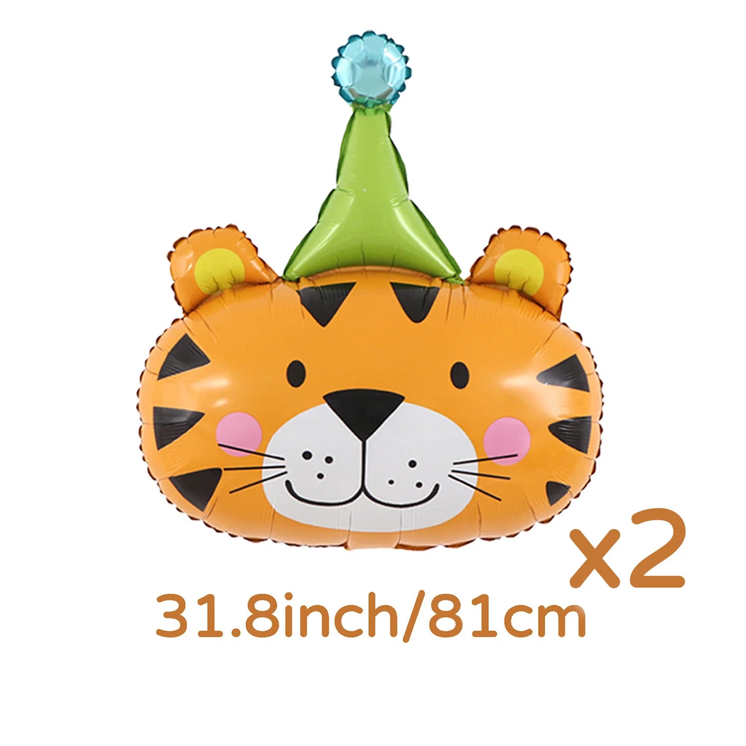 Djurballonger för fest (x2 pack)