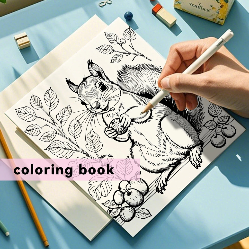 Animal World - Målarbilder för vuxna