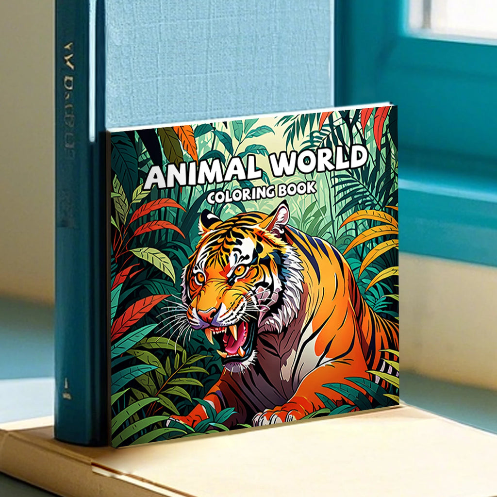 Animal World - Målarbilder för vuxna
