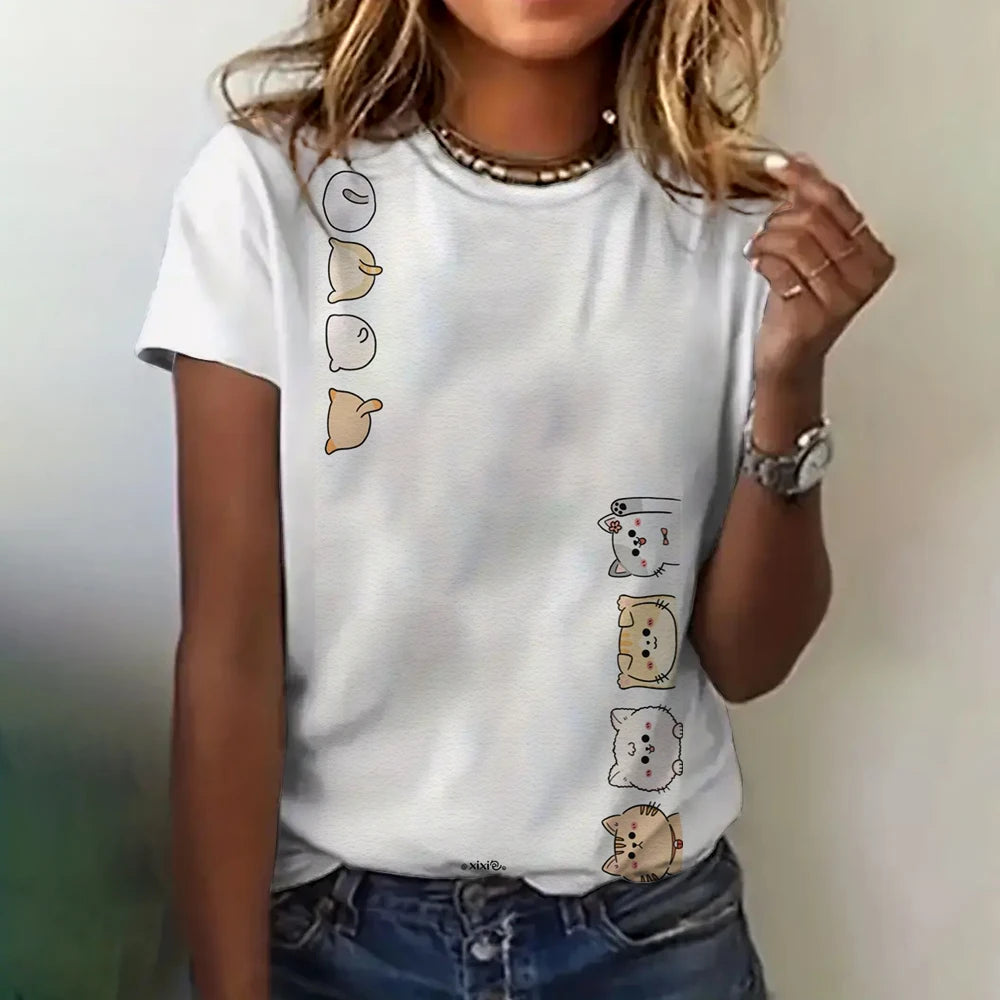 Kawaii katter, T-Shirts