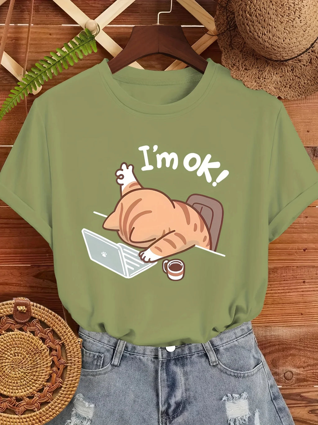 Katt "I'm ok", T-shirt