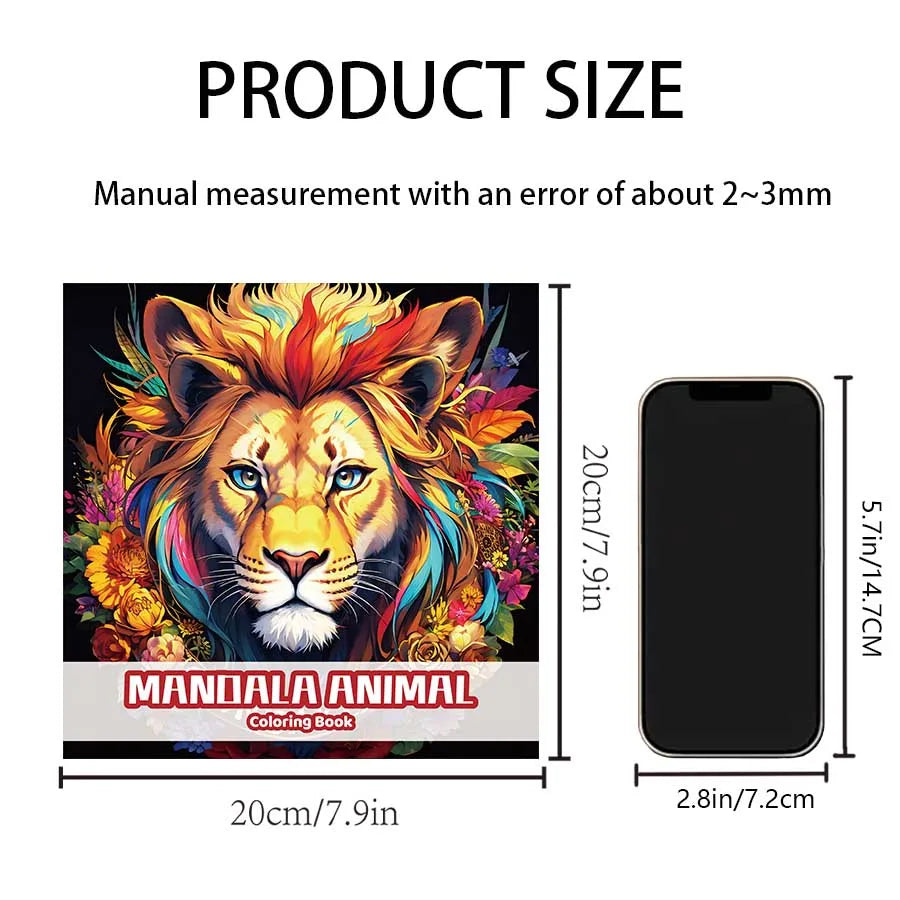 Avancerad målarbok - Mandala Animals