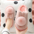 Fluffiga kanintofflor