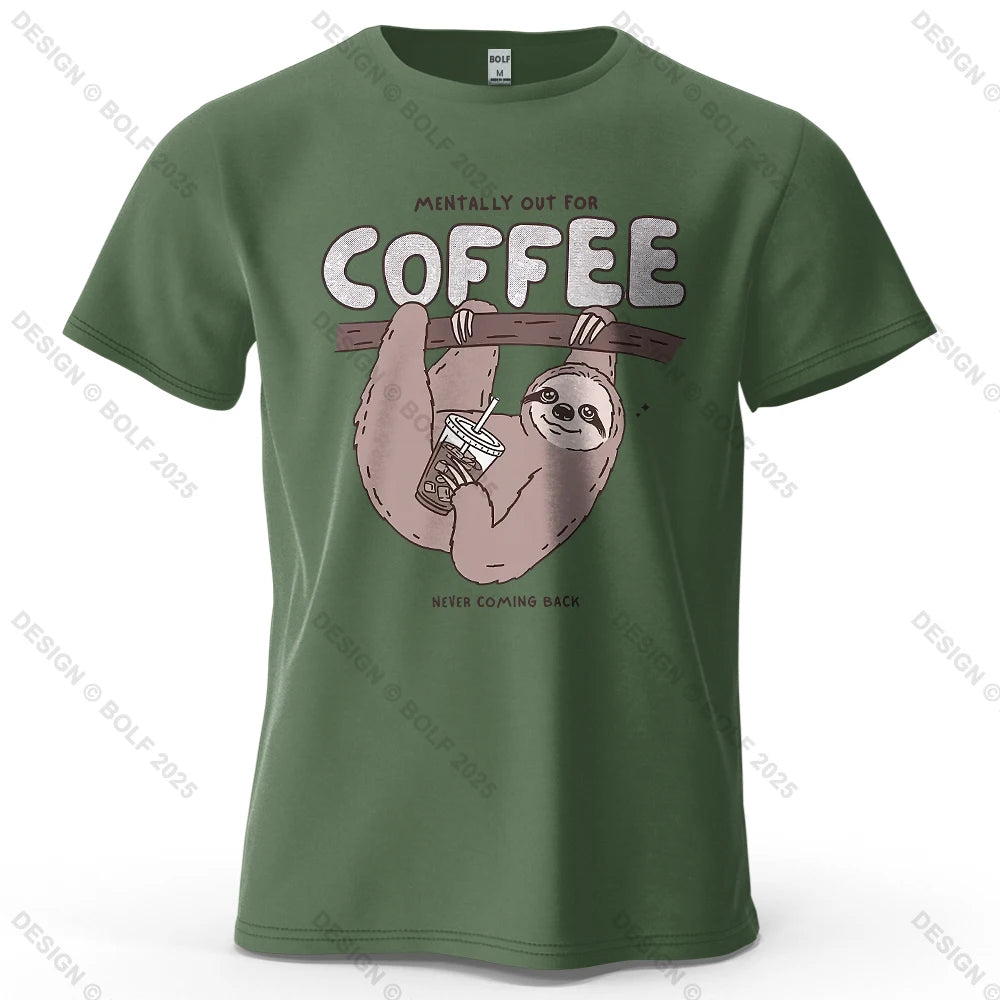 Kaffedrickande sengångare - T-Shirt