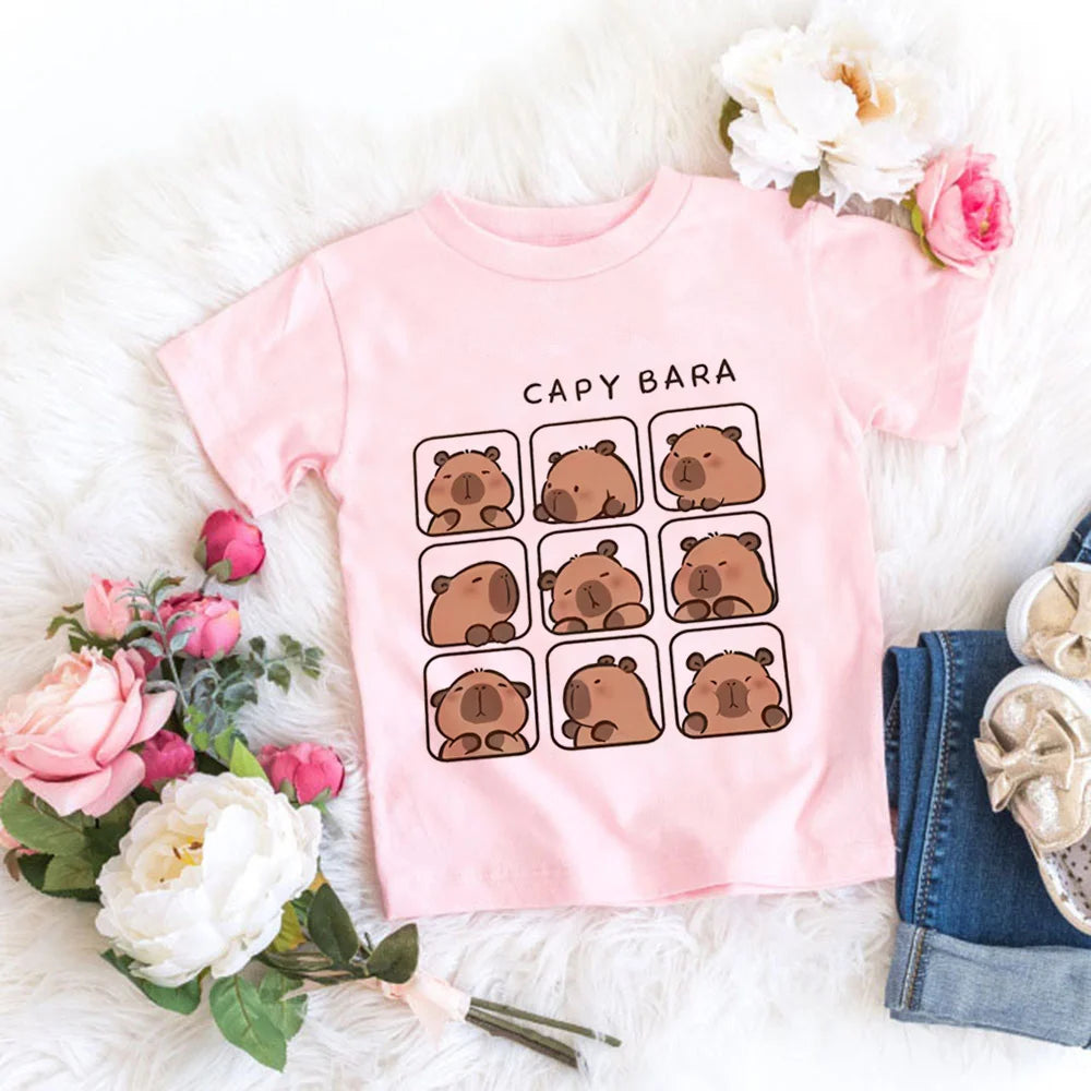 Kapybara T Shirts för barn