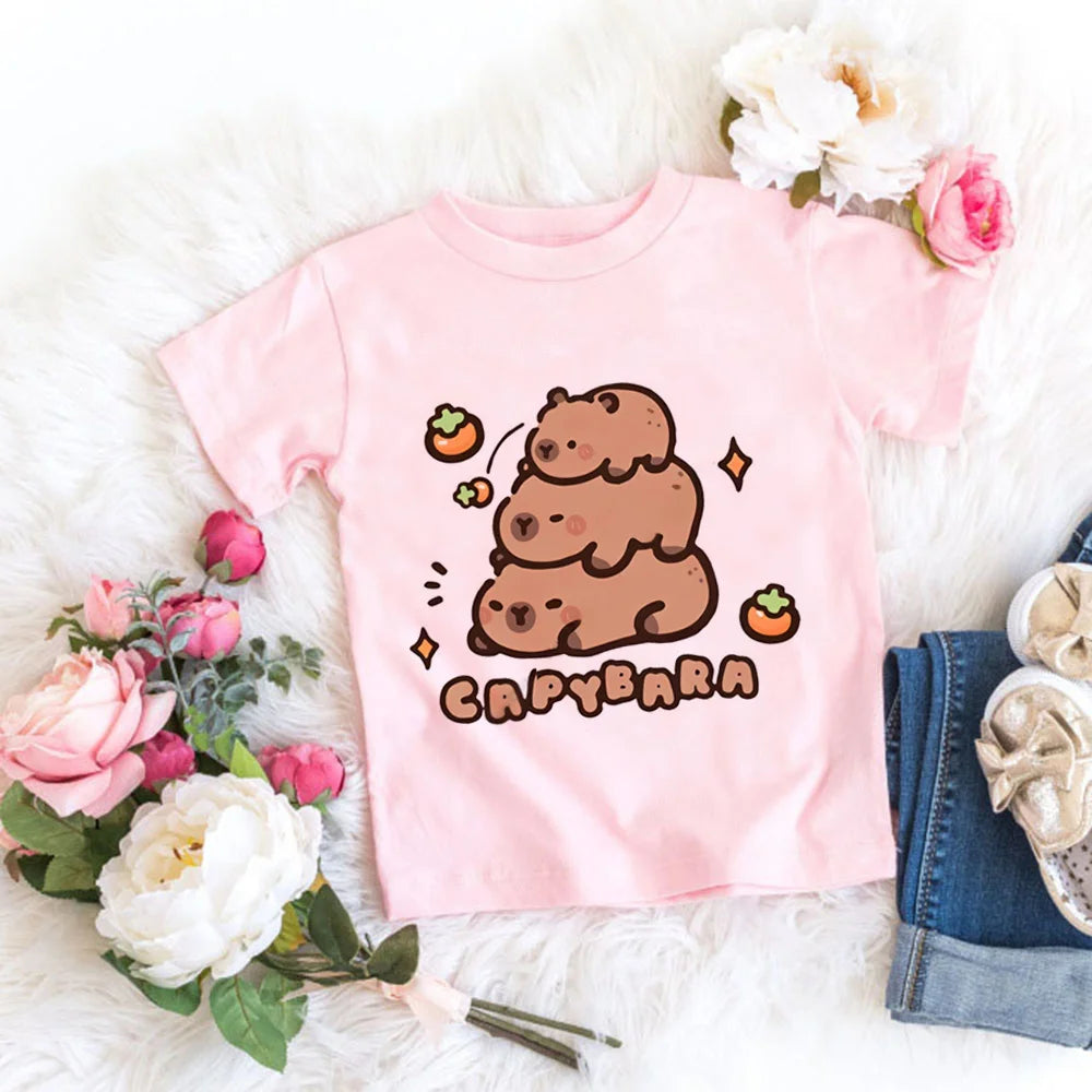 Kapybara T Shirts för barn