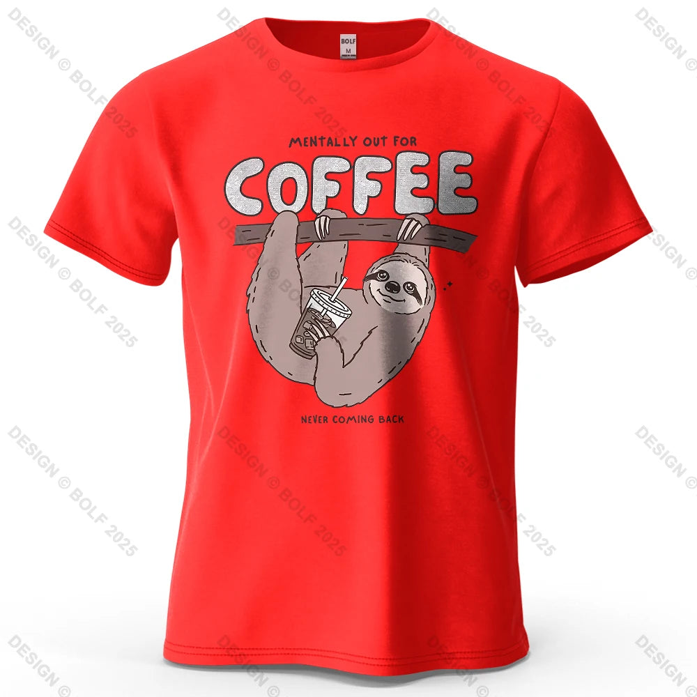 Kaffedrickande sengångare - T-Shirt