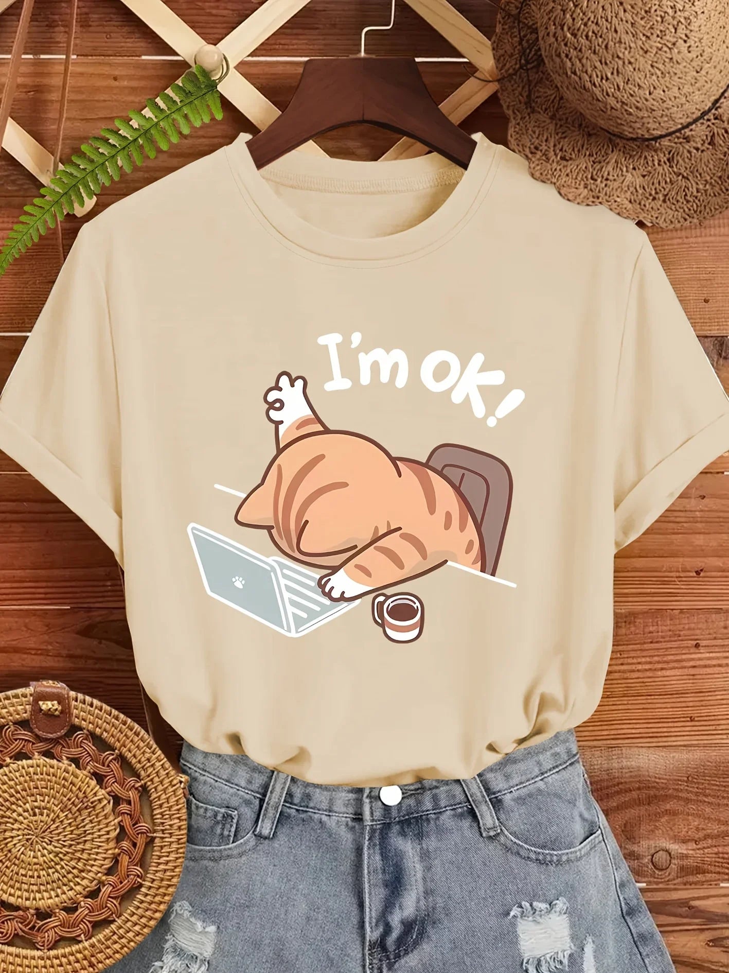 Katt "I'm ok", T-shirt