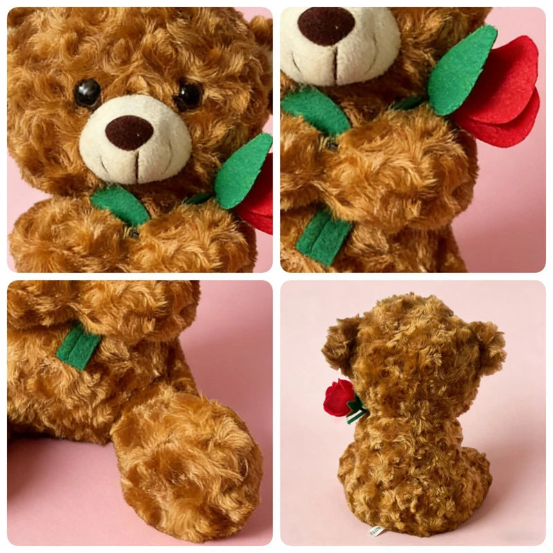 Fluffig nalle med ros