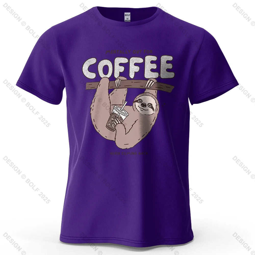 Kaffedrickande sengångare - T-Shirt
