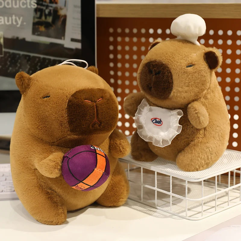 Kapybara med föremål