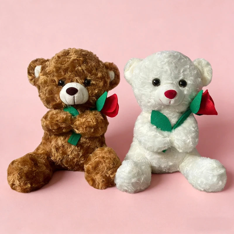 Fluffig nalle med ros